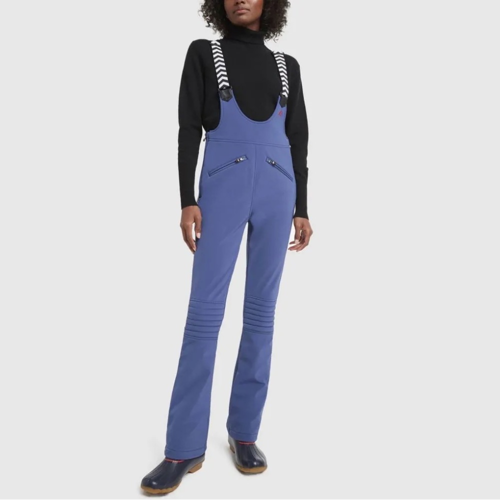 Perfect Moment Blue Women's Jumpsuit with Striped Straps
